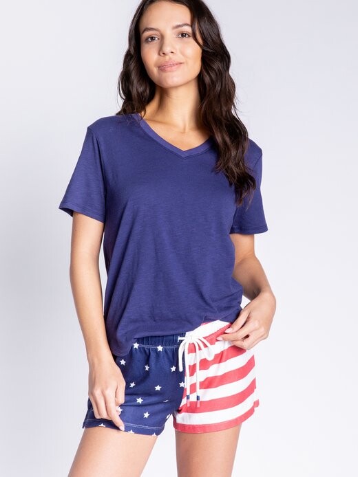 Пижамные шорты бело-синие Pj Salvage, мультиколор
Пижамные шорты бело-синие Pj Salvage, мультиколор