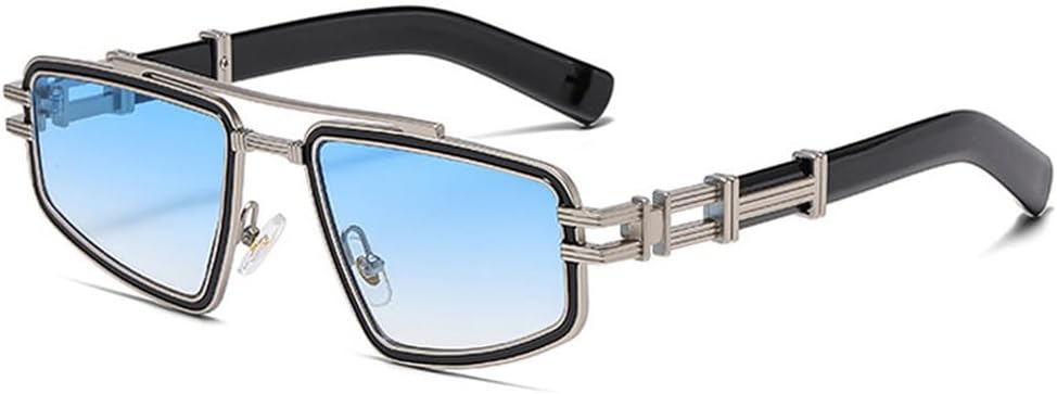 Мужские солнцезащитные очки в стиле ретро с металлическими двойными перемычками, модные сине-розовые линзы, защита от ультрафиолета UV400, трендовые панк-очки для женщин, роскошные солнцезащитные очки TKKTLLT, Silver Black Blue
Мужские солнцезащитные очки в стиле ретро с металлическими двойными перемычками, модные сине-розовые линзы, защита от ультрафиолета UV400, трендовые панк-очки для женщин, роскошные солнцезащитные очки TKKTLLT, Silver Black Blue