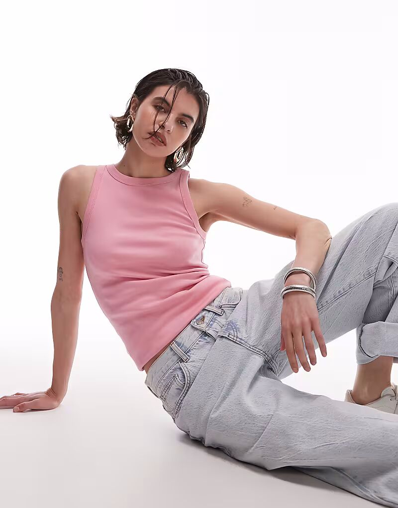 Верхняя часть топа ARKET из трикотажного полотна в рубчик светло-розового цвета
Верхняя часть топа ARKET из трикотажного полотна в рубчик светло-розового цвета