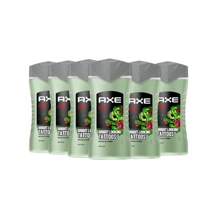 Axe Tattoo Мужской гель для душа pH-сбалансированный с оливковым маслом и витамином E 250 мл - Упаковка из 6 шт. Axe/Lynx
Axe Tattoo Мужской гель для душа pH-сбалансированный с оливковым маслом и витамином E 250 мл - Упаковка из 6 шт. Axe/Lynx