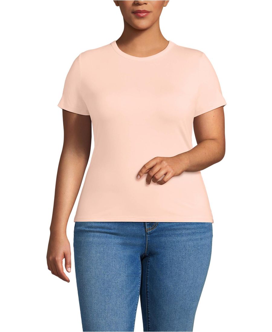 Футболка с коротким рукавом и круглым вырезом, большого размера Lands' End, Soft mineral blush
Футболка с коротким рукавом и круглым вырезом, большого размера Lands' End, Soft mineral blush