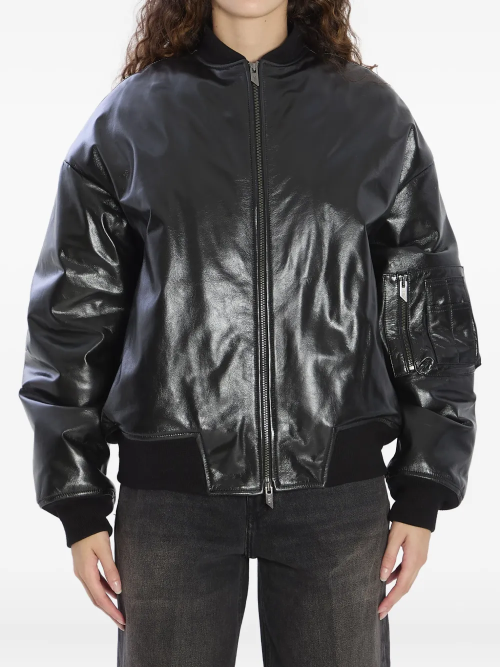 Куртка-бомбер на молнии спереди Salvatore Santoro, черный
Куртка-бомбер на молнии спереди Salvatore Santoro, черный