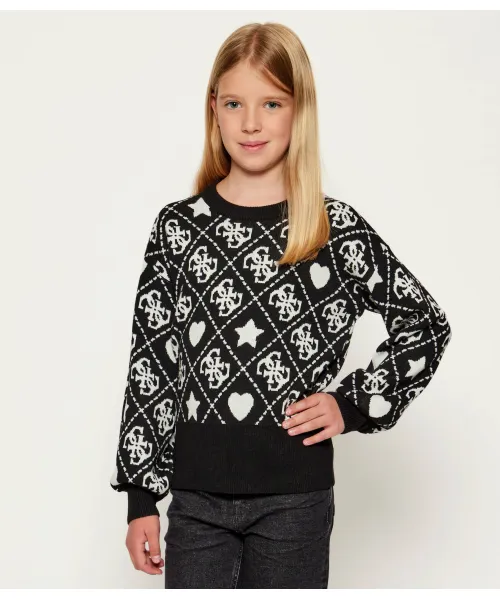 Свитер Regular fit Guess, черный 
Свитер Regular fit Guess, черный