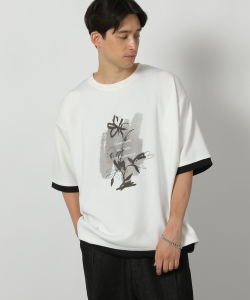 Футболка с многослойным графическим принтом LAKOLE, белый
Футболка с многослойным графическим принтом LAKOLE, белый