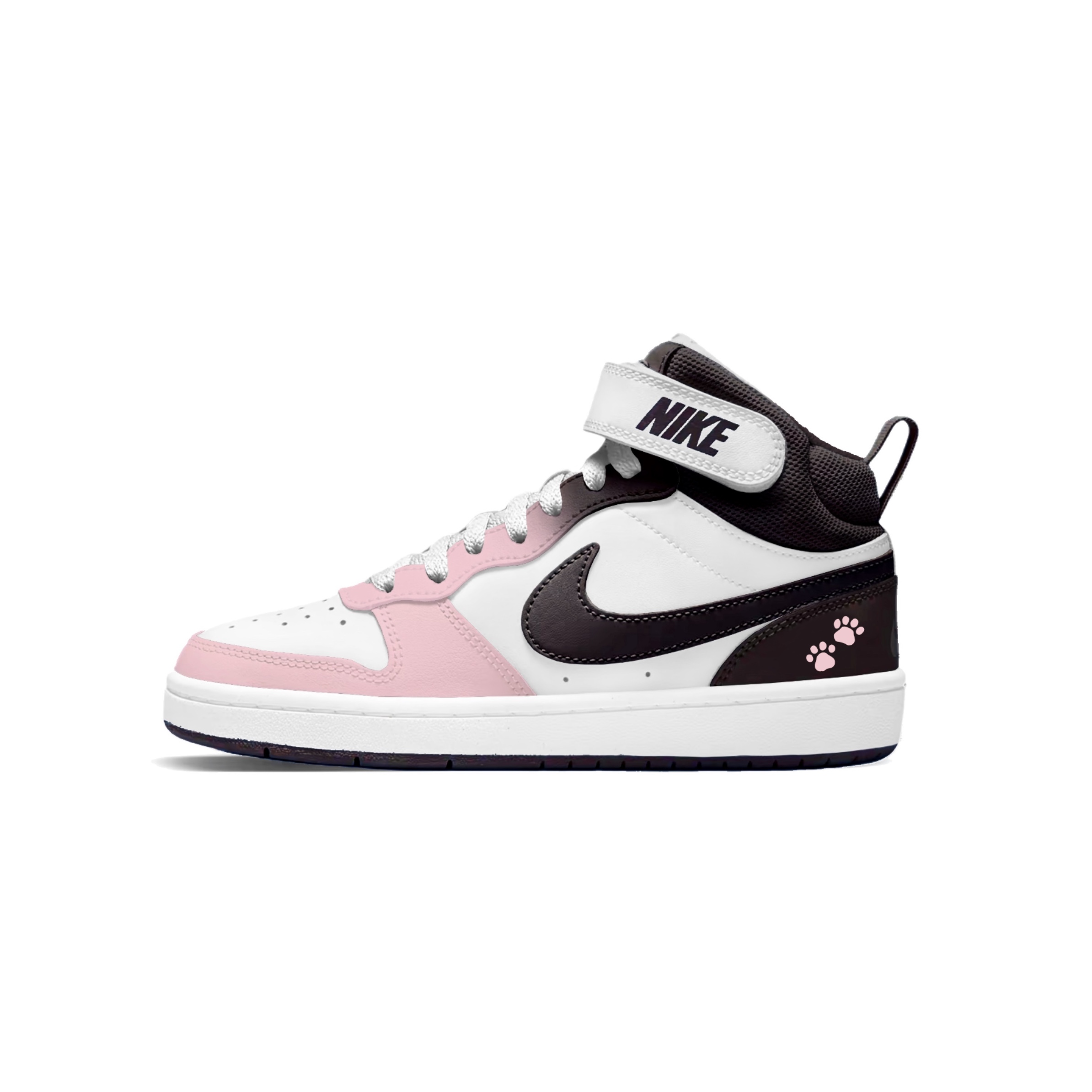 Nike Court Borough 2 Meow Paw журнал устойчивые к истиранию и скольжению высокие детские скейтбординговые туфли pink
Nike Court Borough 2 Meow Paw журнал устойчивые к истиранию и скольжению высокие детские скейтбординговые туфли pink