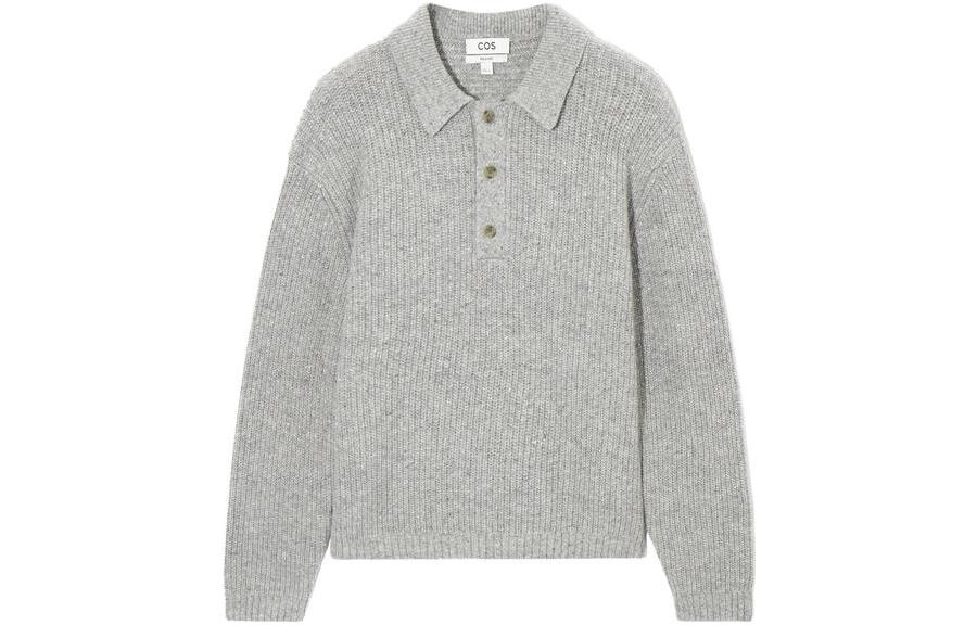 Трикотаж мужской светло-серый Cos, серый 
Трикотаж мужской светло-серый Cos, серый