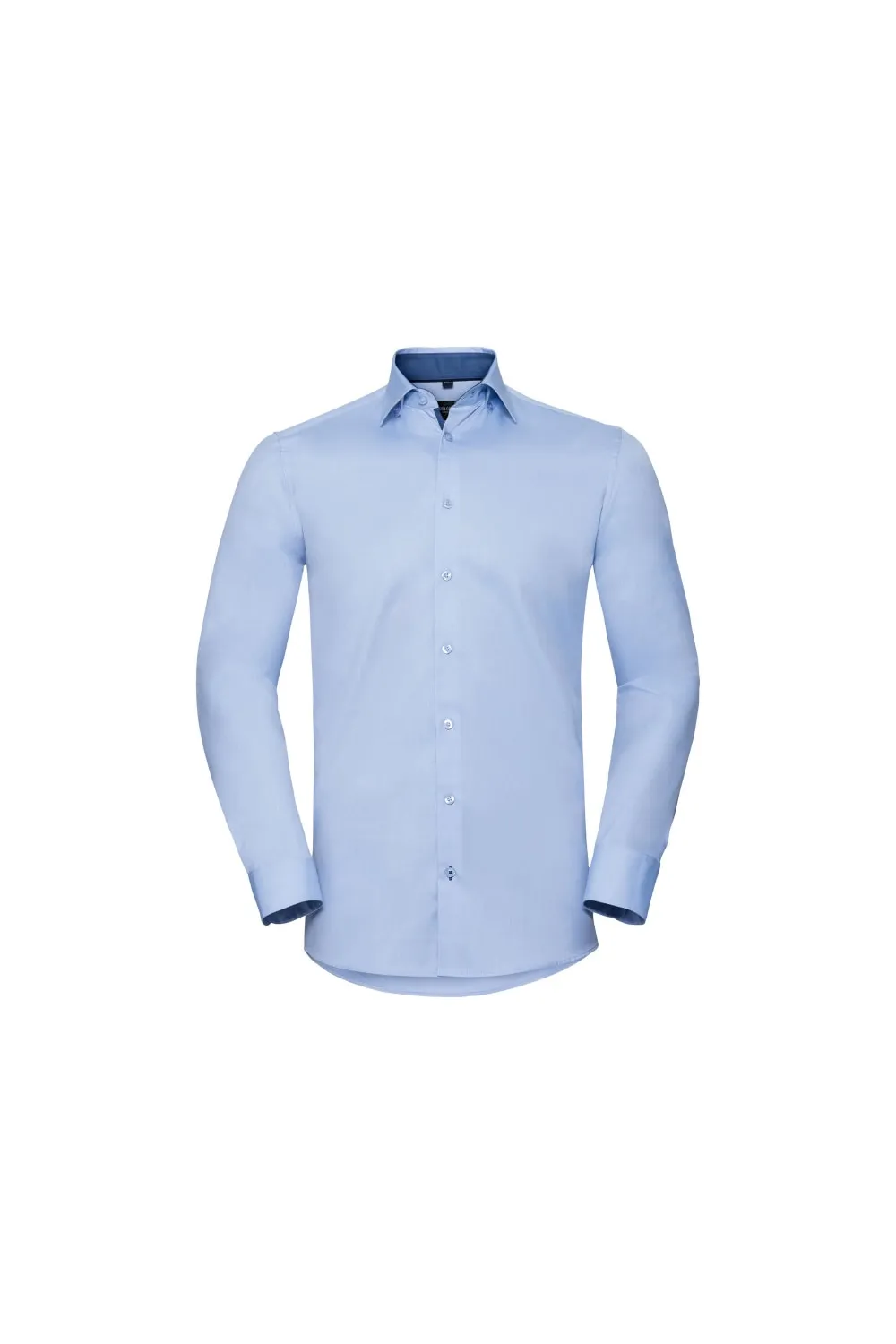 Строгая строгая рубашка с длинными рукавами и контрастной вышивкой «елочка» Russell, синий
Строгая строгая рубашка с длинными рукавами и контрастной вышивкой «елочка» Russell, синий