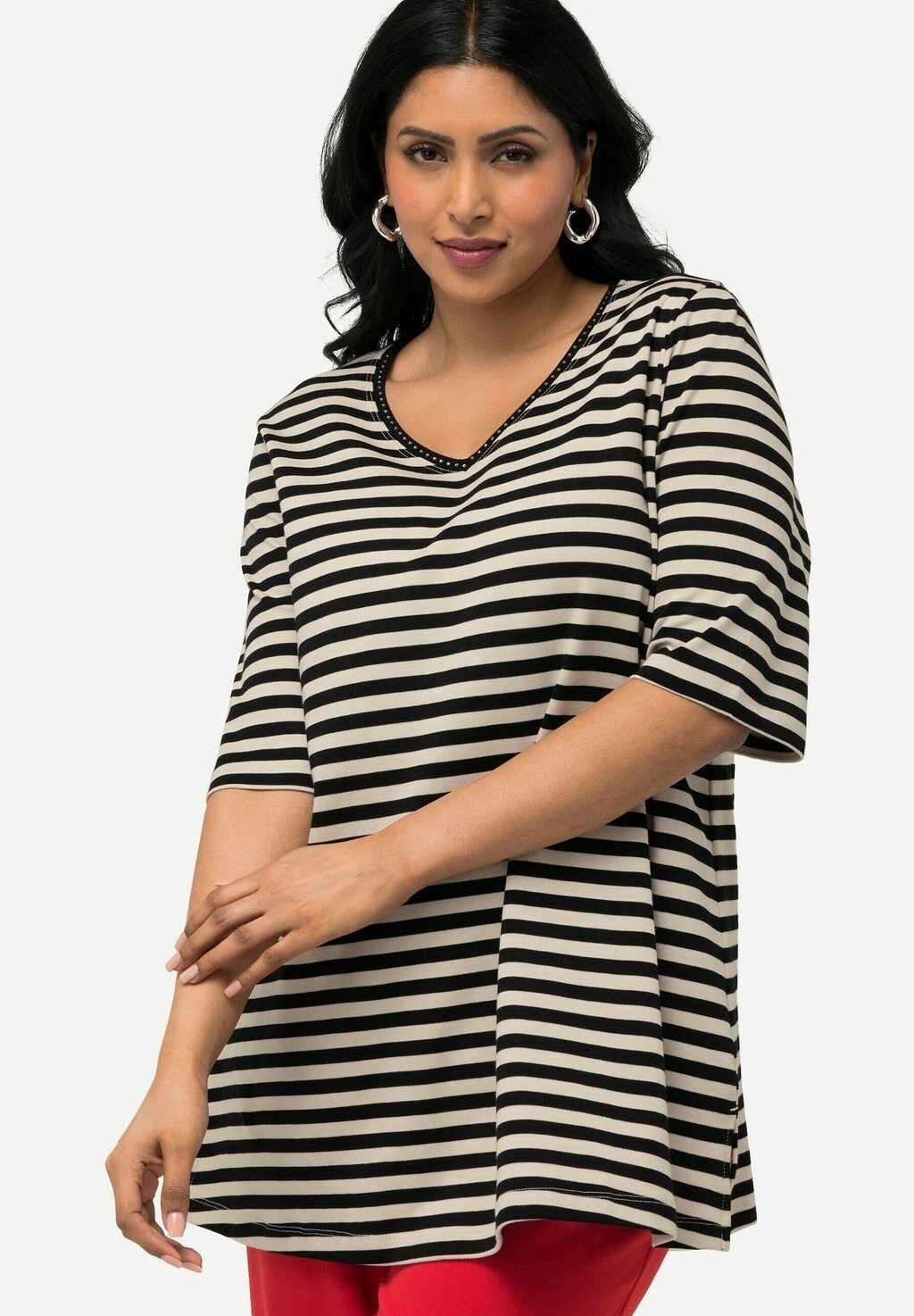 Футболка с принтом STRIPED SHORT SLEEVE PIMA Ulla Popken, черный
Футболка с принтом STRIPED SHORT SLEEVE PIMA Ulla Popken, черный