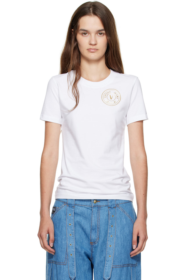 Джерси футболка стрейч Versace Jeans Couture, мультиколор
Джерси футболка стрейч Versace Jeans Couture, мультиколор