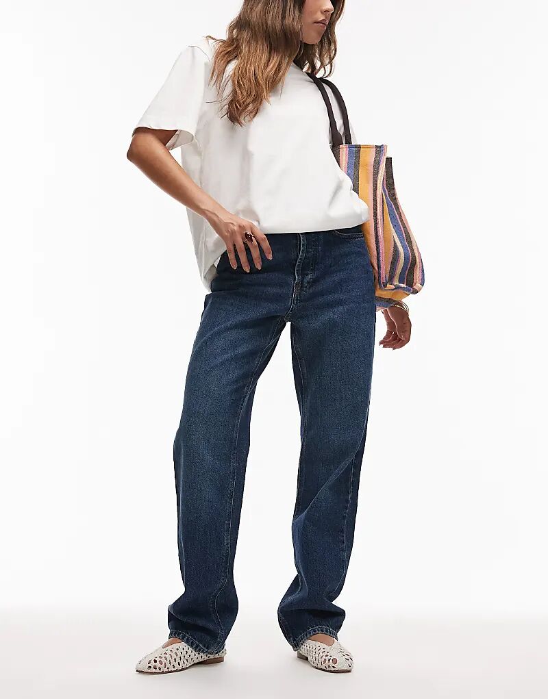 Прямые джинсы Topshop Kort с высокой посадкой насыщенного синего цвета
Прямые джинсы Topshop Kort с высокой посадкой насыщенного синего цвета