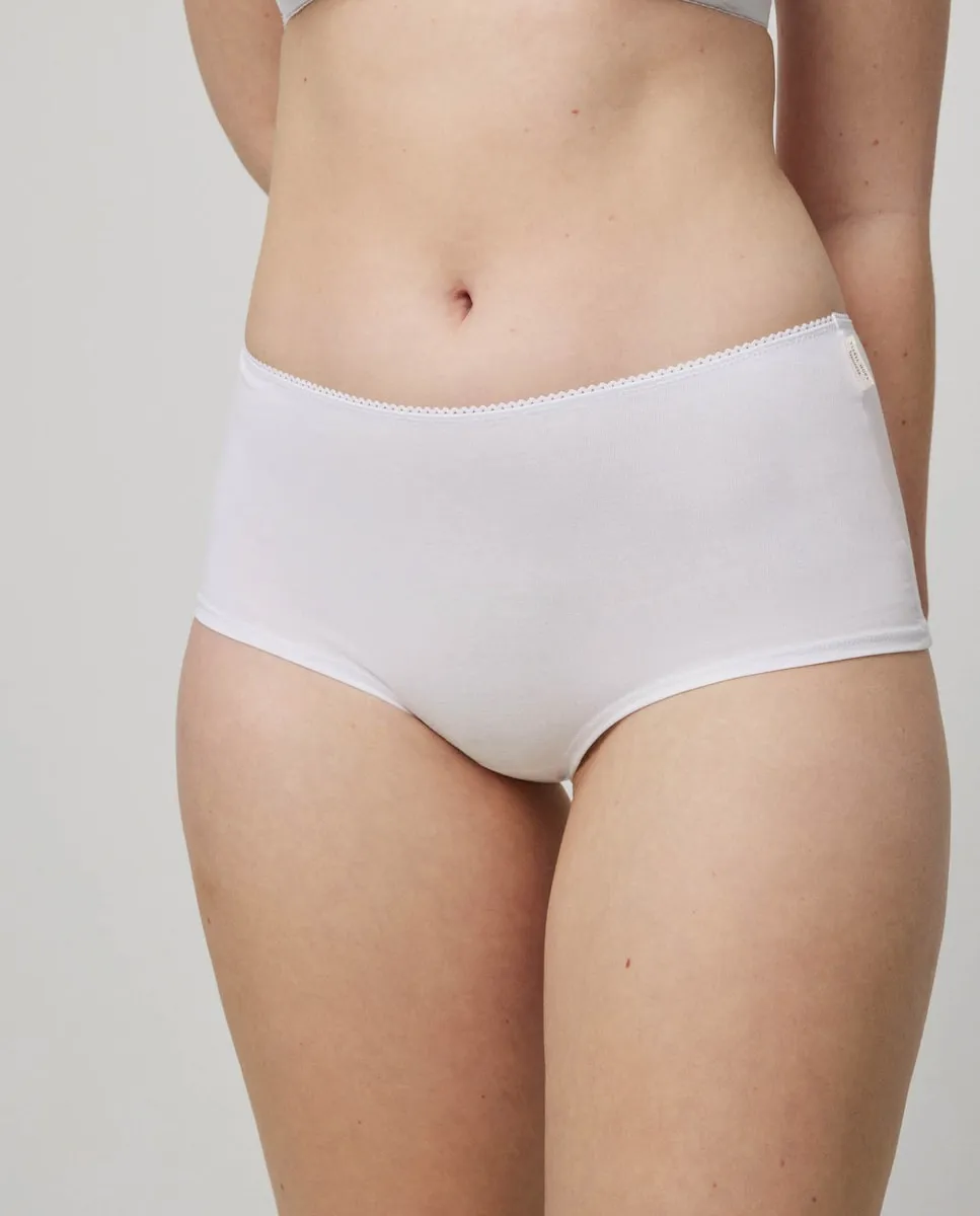 Высокие трусы из органического хлопка Ysabel Mora, белый
Высокие трусы из органического хлопка Ysabel Mora, белый