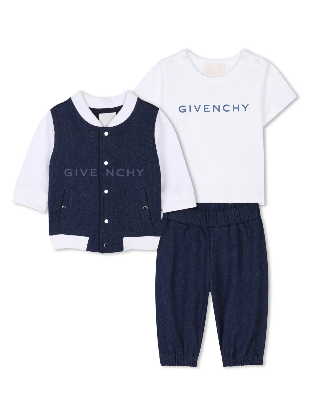 Спортивный костюм с логотипом Givenchy Kids, синий
Спортивный костюм с логотипом Givenchy Kids, синий