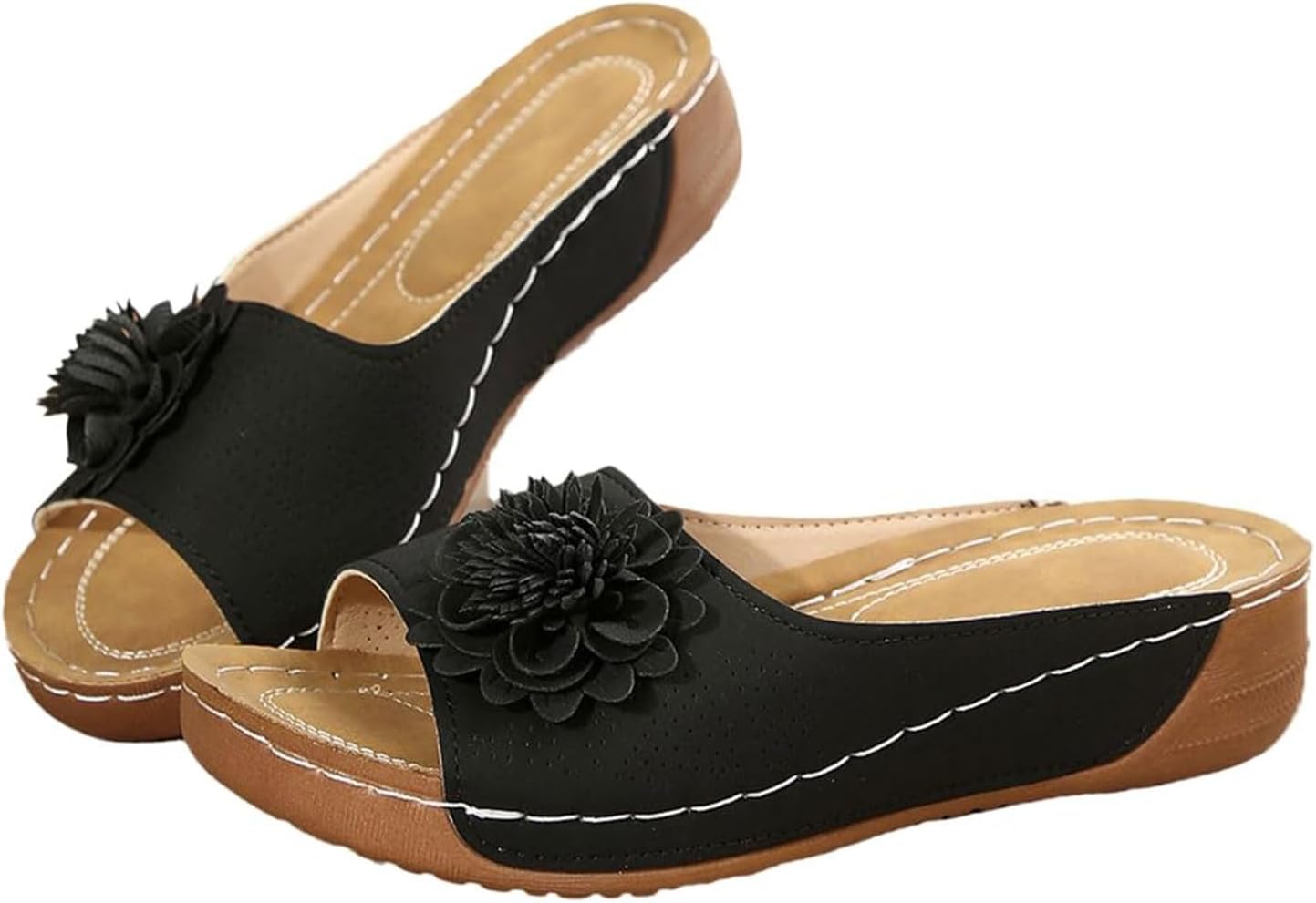 Женские сандалии Mmoneyake на танкетке, удобные с открытым носком, праздничные платформенные сандалии с цветами, ортопедические, летние повседневные сандалии Boho, слипоны для пляжа и прогулок, черный
Женские сандалии Mmoneyake на танкетке, удобные с открытым носком, праздничные платформенные сандалии с цветами, ортопедические, летние повседневные сандалии Boho, слипоны для пляжа и прогулок, черный