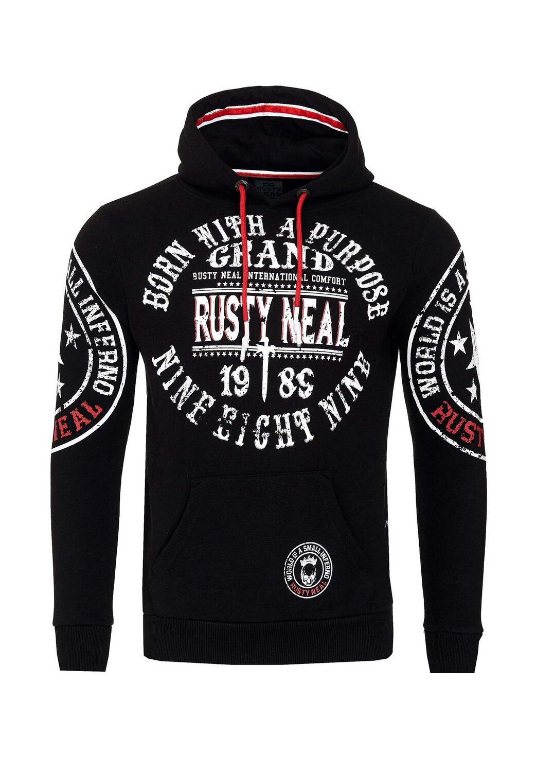 Худи с классными брендовыми принтами RUSTY NEAL, черный
Худи с классными брендовыми принтами RUSTY NEAL, черный