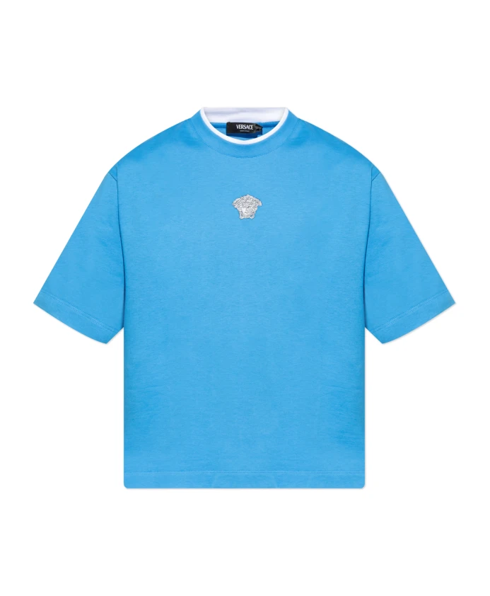 Футболка с характерным изображением головы Медузы. Versace, синий
Футболка с характерным изображением головы Медузы. Versace, синий