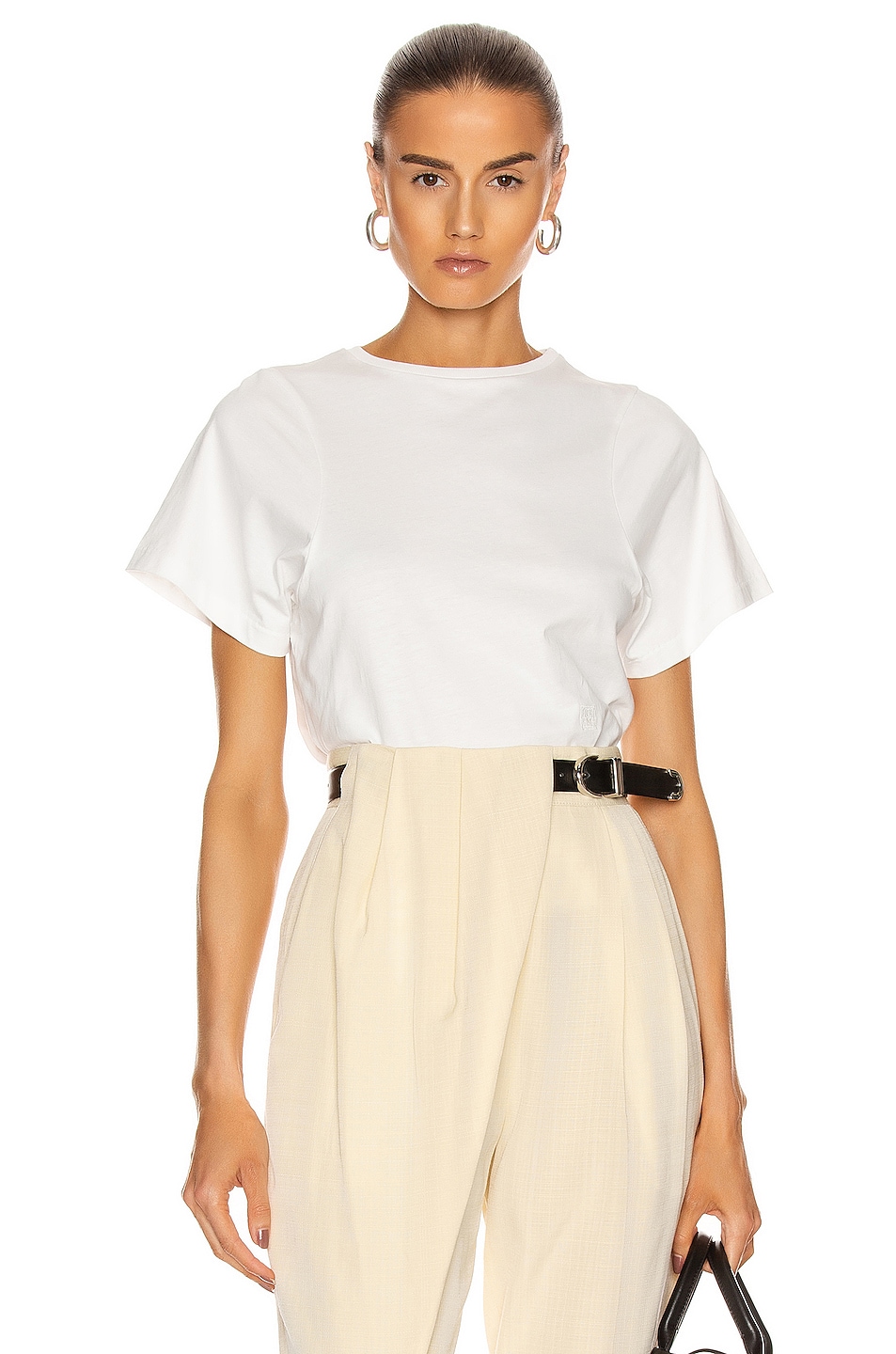 Футболка с изогнутым швом Toteme, Off White, Белый, Футболка с изогнутым швом Toteme, Off White
Футболка с изогнутым швом Toteme, Off White, Белый, Футболка с изогнутым швом Toteme, Off White