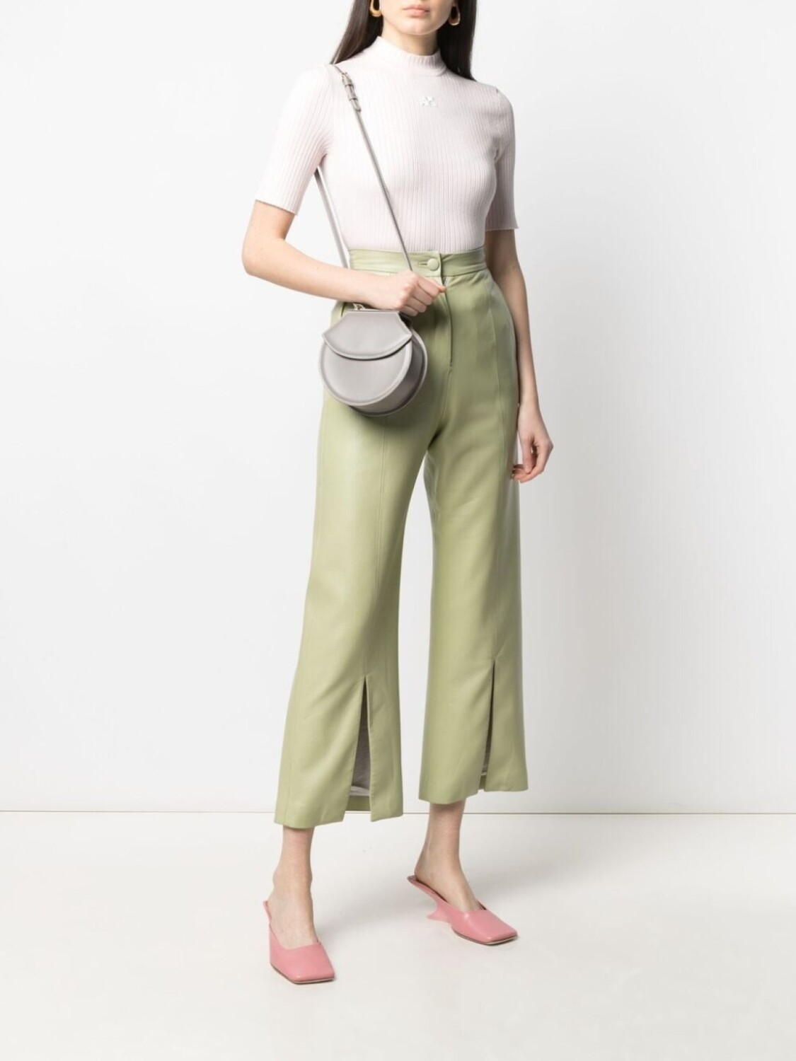 Courrèges джемпер в рубчик с логотипом, розовый
Courrèges джемпер в рубчик с логотипом, розовый