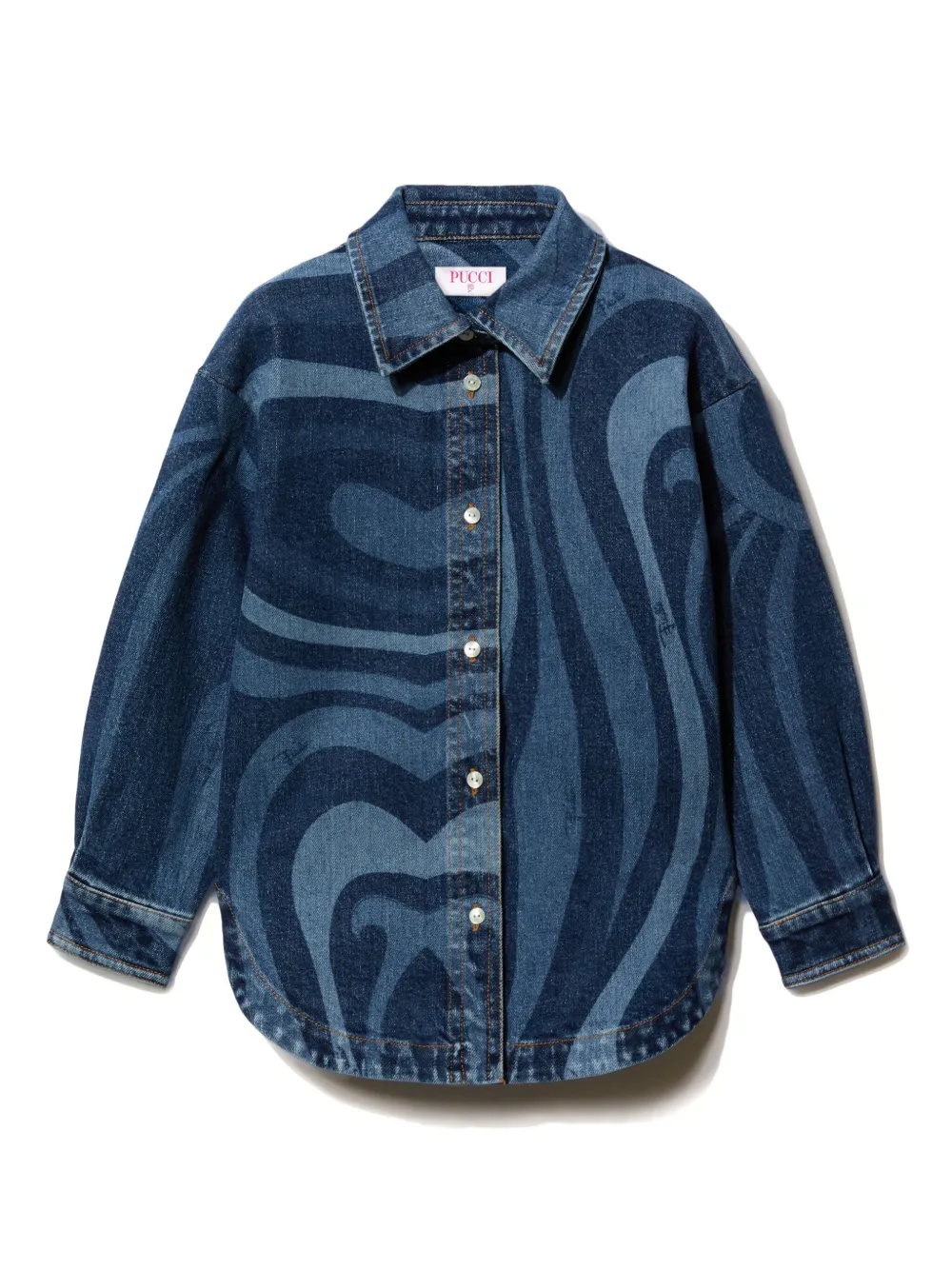 Джинсовая рубашка с принтом Marmo PUCCI Junior, синий
Джинсовая рубашка с принтом Marmo PUCCI Junior, синий