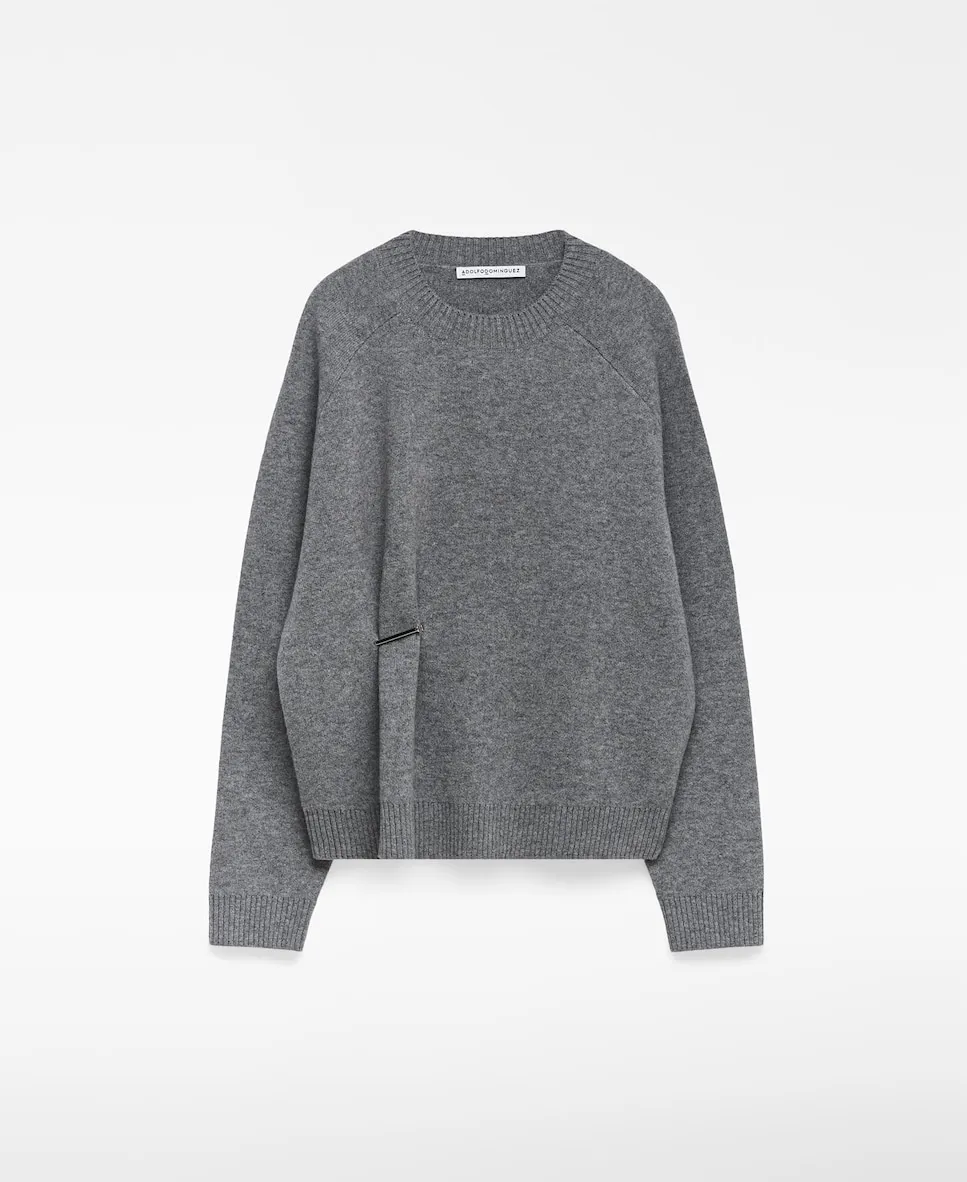 Женский шерстяной джемпер с металлической деталью Adolfo Dominguez, серый
Женский шерстяной джемпер с металлической деталью Adolfo Dominguez, серый