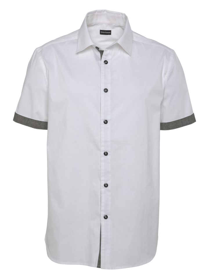 Рубашка с короткими рукавами белого цвета Bruno Banani
Рубашка с короткими рукавами белого цвета Bruno Banani