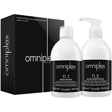 Комплект Omniplex Salon Kit B.Maker N.1 500 мл и B.Reinforcer N.2 500 мл, Farmavita
Комплект Omniplex Salon Kit B.Maker N.1 500 мл и B.Reinforcer N.2 500 мл, Farmavita