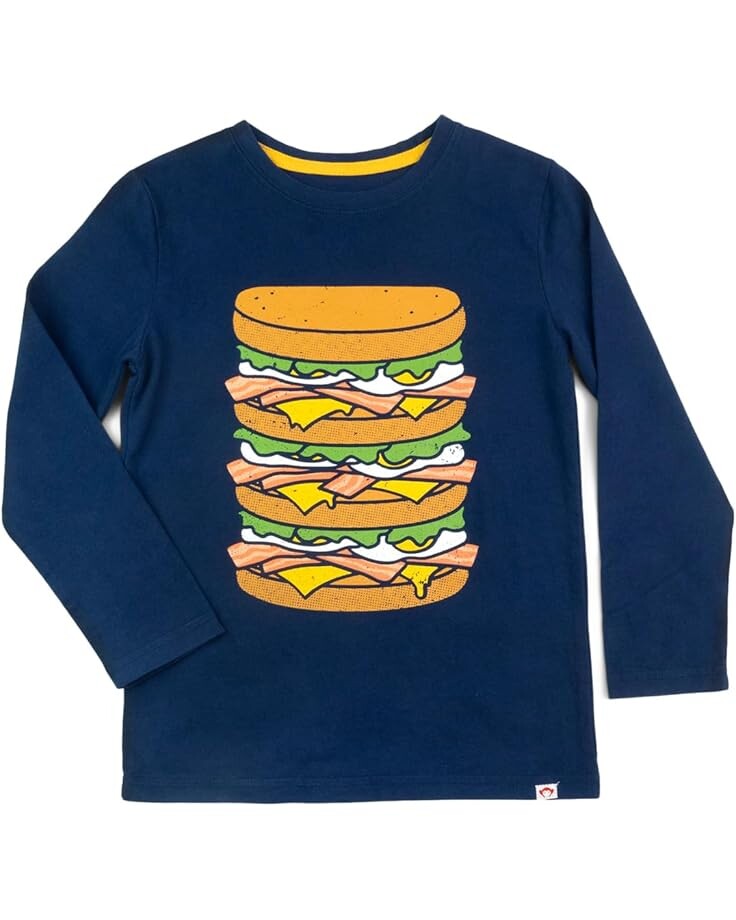 Лонгслив Appaman Kids Graphic Long Sleeve Tee - Bacon, Eggs & Cheese, цвет Navy Blue
Лонгслив Appaman Kids Graphic Long Sleeve Tee - Bacon, Eggs & Cheese, цвет Navy Blue