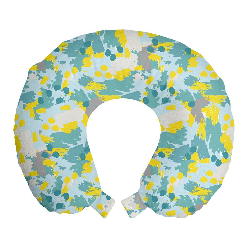 ABAKUHAUS Colorful Travel Pillow Neck Support, Abstract Brush Art, пенопластовый дорожный предмет для самолета и автомобиля, 30x30 см, желто-бежевый и бирюзовый
ABAKUHAUS Colorful Travel Pillow Neck Support, Abstract Brush Art, пенопластовый дорожный предмет для самолета и автомобиля, 30x30 см, желто-бежевый и бирюзовый