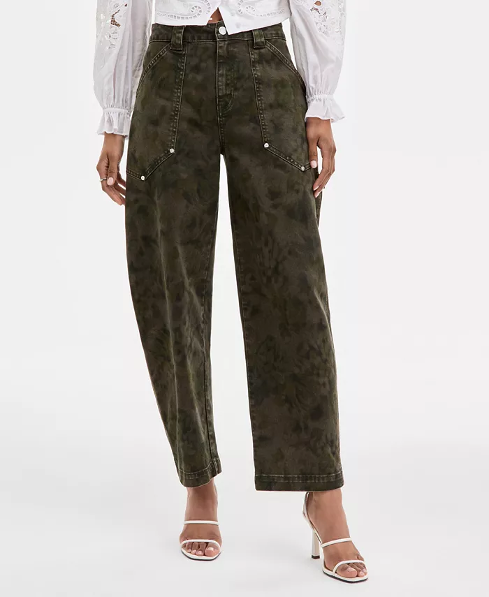 Женские брюки-бочонки с высокой талией и цветочным принтом Avec Les Filles, зеленый
Женские брюки-бочонки с высокой талией и цветочным принтом Avec Les Filles, зеленый