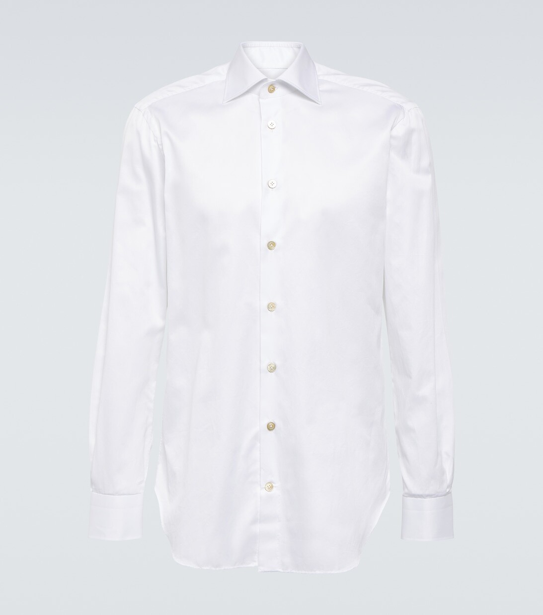 Хлопковая рубашка Kiton, белый
Хлопковая рубашка Kiton, белый