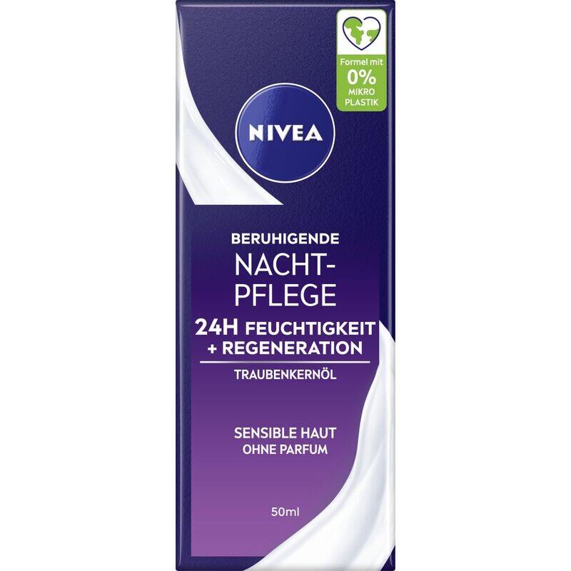 Успокаивающий ночной уход для чувствительной кожи NIVEA, 50 ml
Успокаивающий ночной уход для чувствительной кожи NIVEA, 50 ml