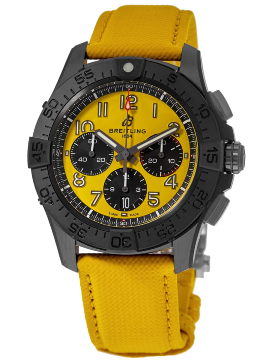 Breitling Avenger B01 Chronograph 44 Night Mission Automatic желтые циферблаты с кожаным ремешком мужские часы SB0147101I1X1
Breitling Avenger B01 Chronograph 44 Night Mission Automatic желтые циферблаты с кожаным ремешком мужские часы SB0147101I1X1