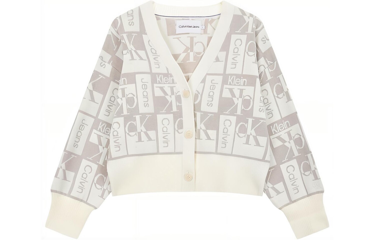 Свитер женский серый/белый Calvin Klein
Свитер женский серый/белый Calvin Klein