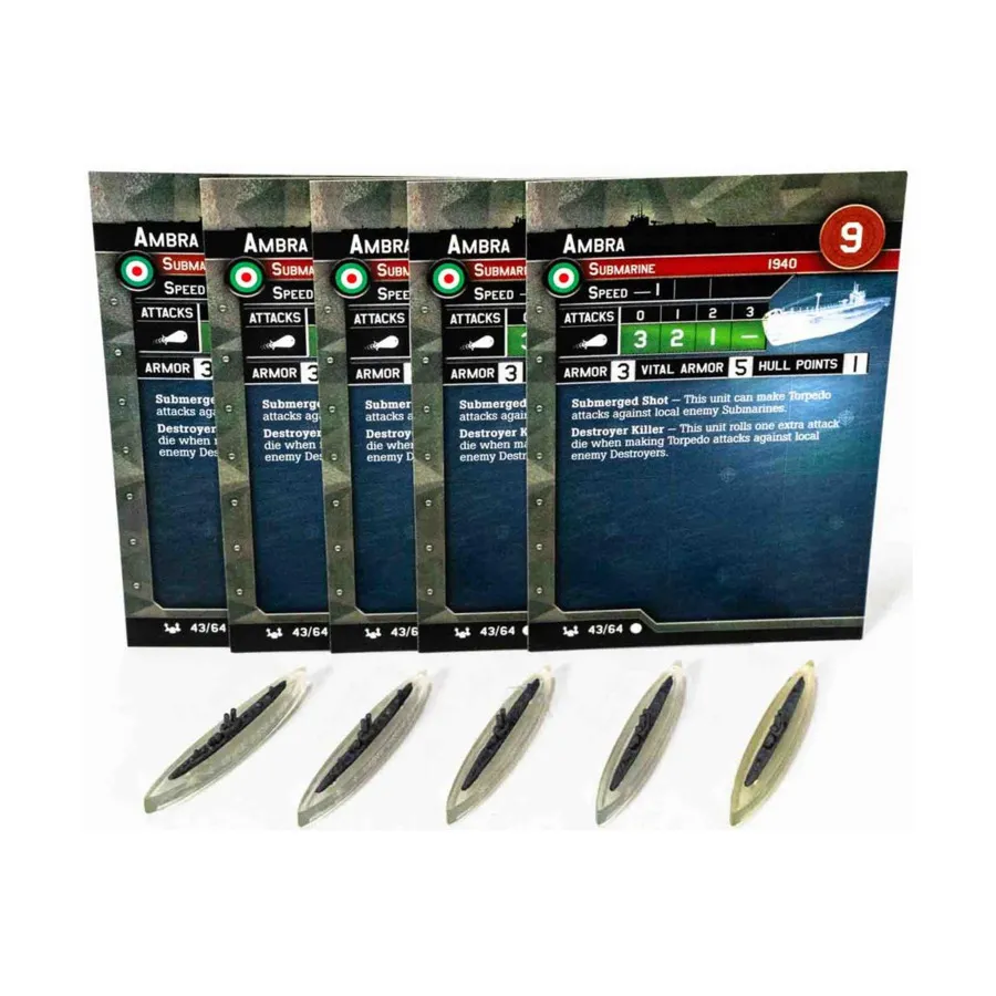 Амбра (С) x5, Axis & Allies - Collectible Miniatures Game - War at Sea - Base Set Singles
Амбра (С) x5, Axis & Allies - Collectible Miniatures Game - War at Sea - Base Set Singles
