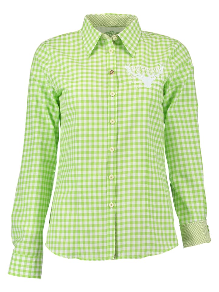 Традиционная блузка Пидара ярко-зеленого цвета OS-Trachten
Традиционная блузка Пидара ярко-зеленого цвета OS-Trachten