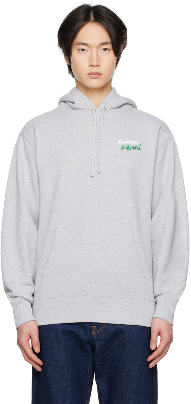 Серая мини-толстовка с капюшоном с надписью «Рукописный текст» Maison Kitsune
Серая мини-толстовка с капюшоном с надписью «Рукописный текст» Maison Kitsune