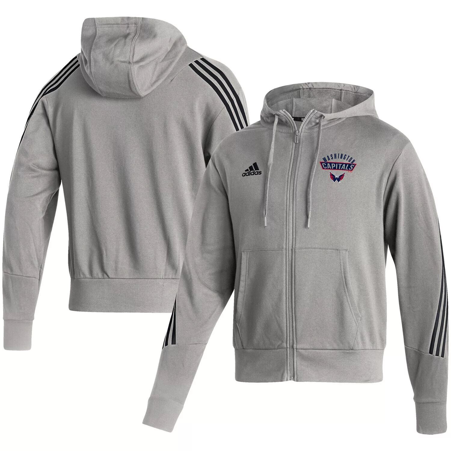 Мужская толстовка с молнией во всю длину adidas Heathered Grey Washington Capitals Fashion
Мужская толстовка с молнией во всю длину adidas Heathered Grey Washington Capitals Fashion