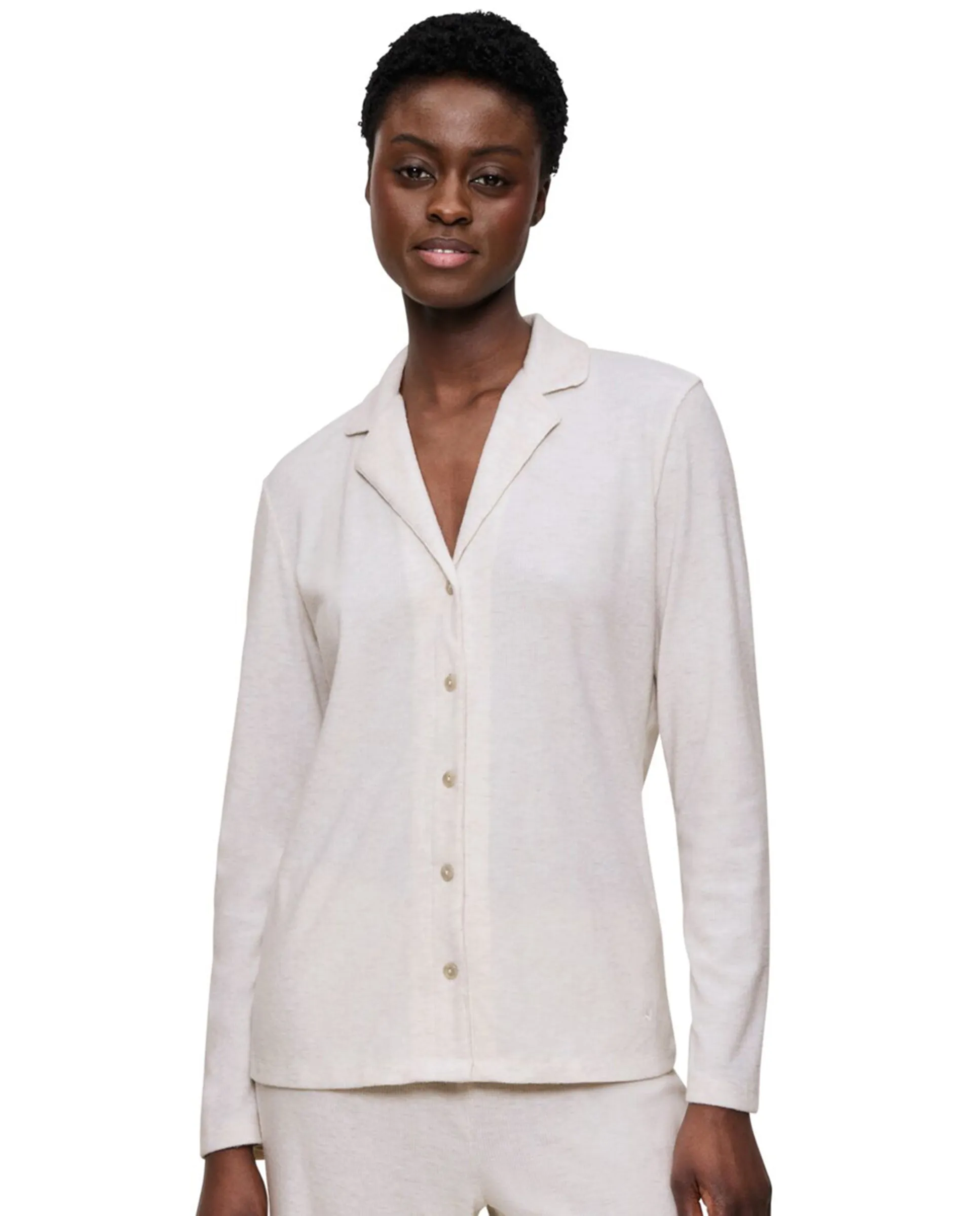 Пижамный топ на пуговицах из перерабатываемых материалов Triumph, светло-серый
Пижамный топ на пуговицах из перерабатываемых материалов Triumph, светло-серый