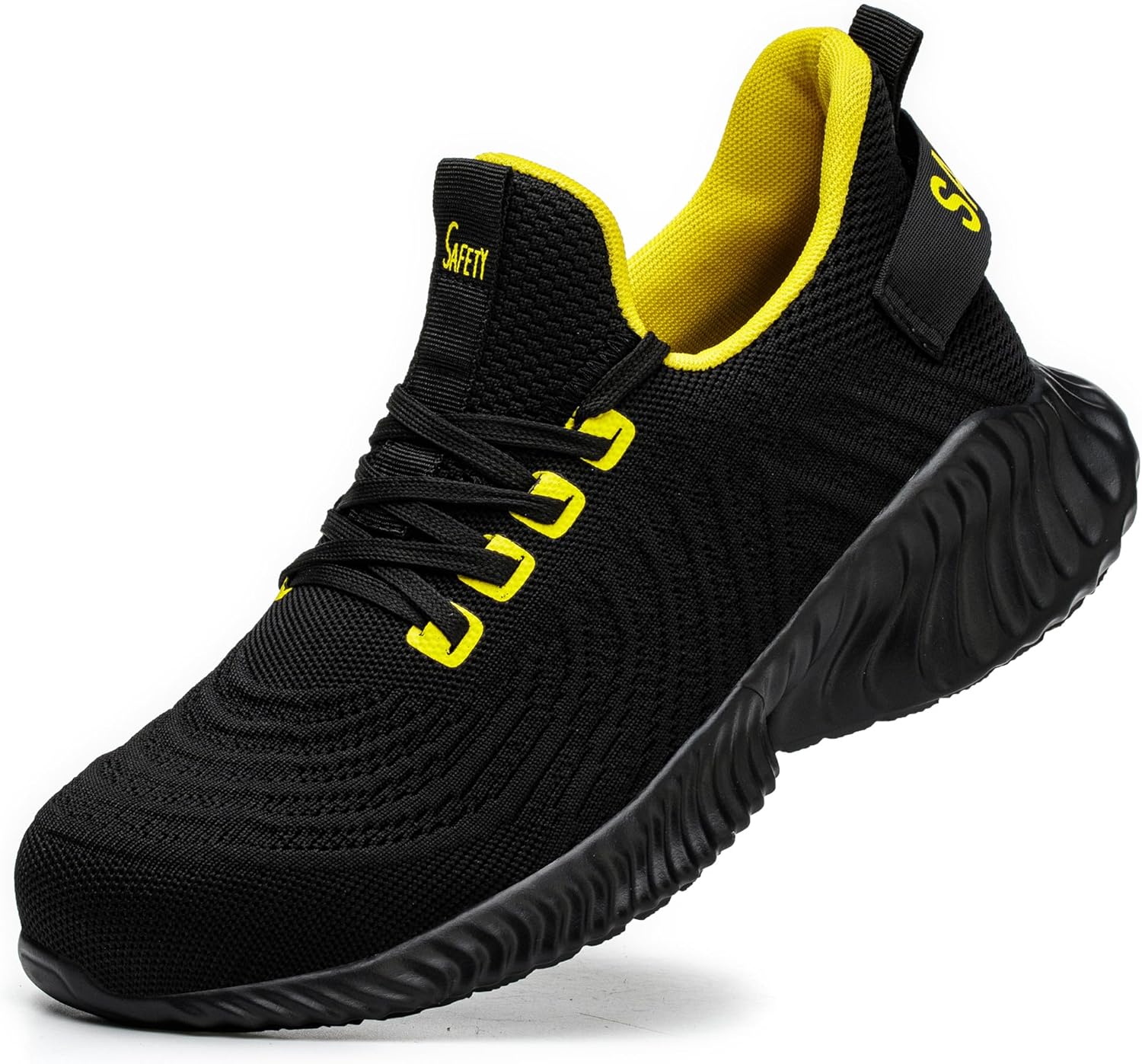 Мужские кроссовки Micoklinlin с стальным носком, легкие защитные обувь, устойчивая к ударам и проколам, противоскользящие туристические ботинки, черный/желтый
Мужские кроссовки Micoklinlin с стальным носком, легкие защитные обувь, устойчивая к ударам и проколам, противоскользящие туристические ботинки, черный/желтый