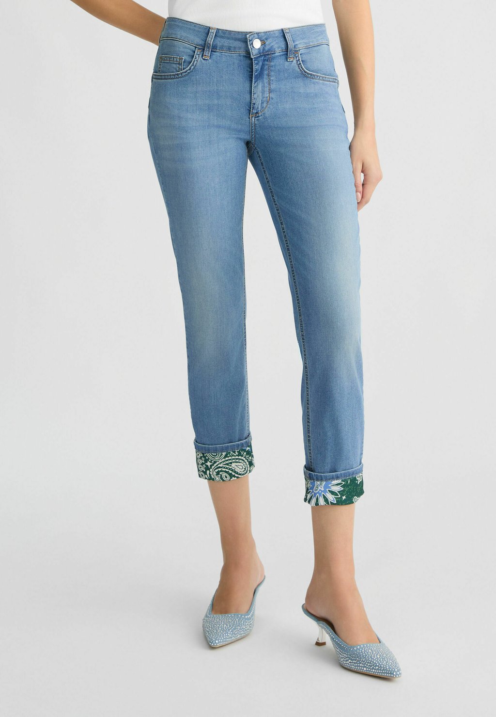 Джинсы облегающего кроя WITH TURN-UPS LIU JO, синий 
Джинсы облегающего кроя WITH TURN-UPS LIU JO, синий