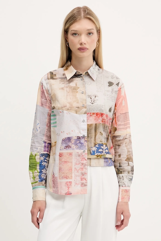 Хлопковая рубашка photopost postopost Desigual, бежевый
Хлопковая рубашка photopost postopost Desigual, бежевый