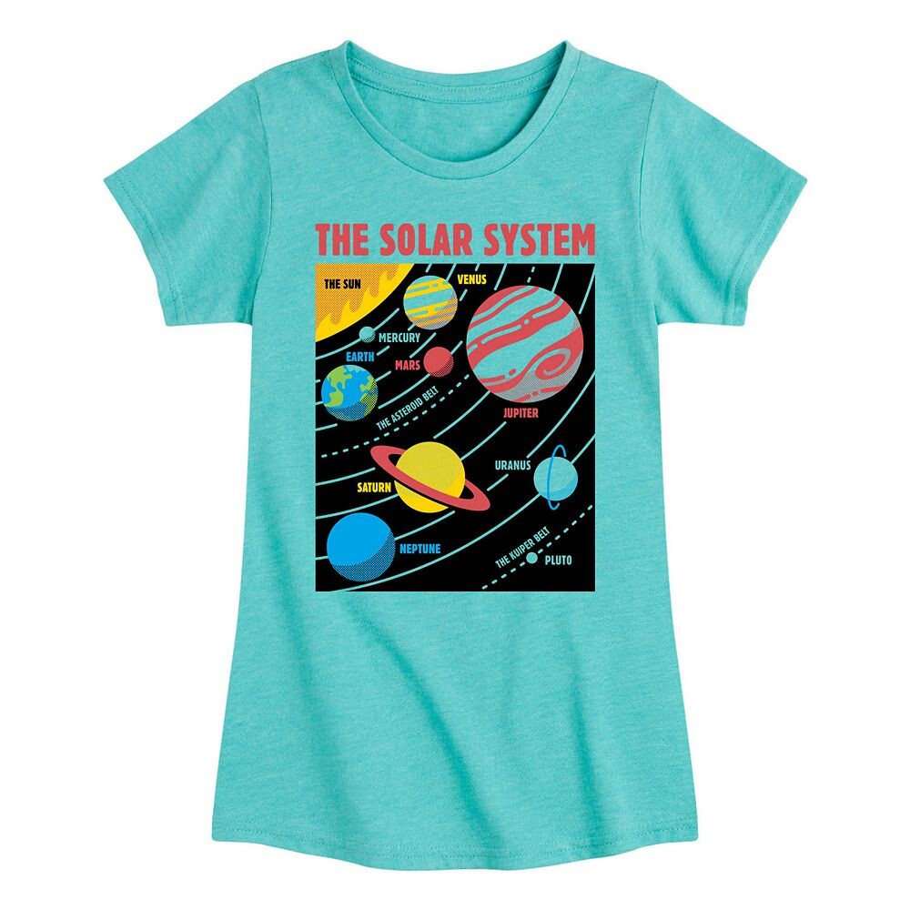 Футболка с графикой солнечной системы для девочек Licensed Character, синий
Футболка с графикой солнечной системы для девочек Licensed Character, синий