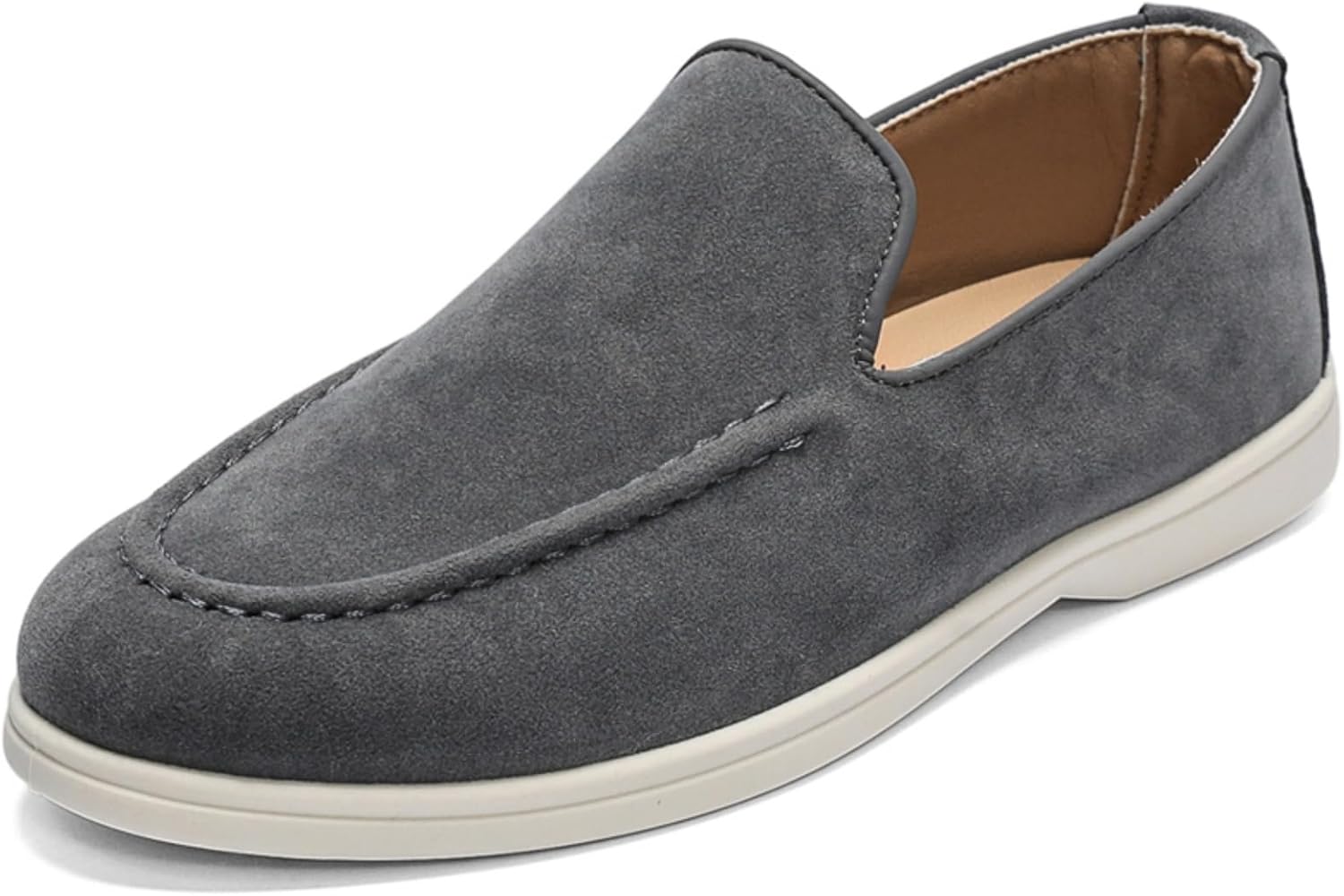 Мужские замшевые слипоны-лоферы с белой резиновой подошвой, удобные для повседневной и офисной носки, с ручной прострочкой верха и круглым носком, доступны в нескольких цветах Kelibasi
Мужские замшевые слипоны-лоферы с белой резиновой подошвой, удобные для повседневной и офисной носки, с ручной прострочкой верха и круглым носком, доступны в нескольких цветах Kelibasi