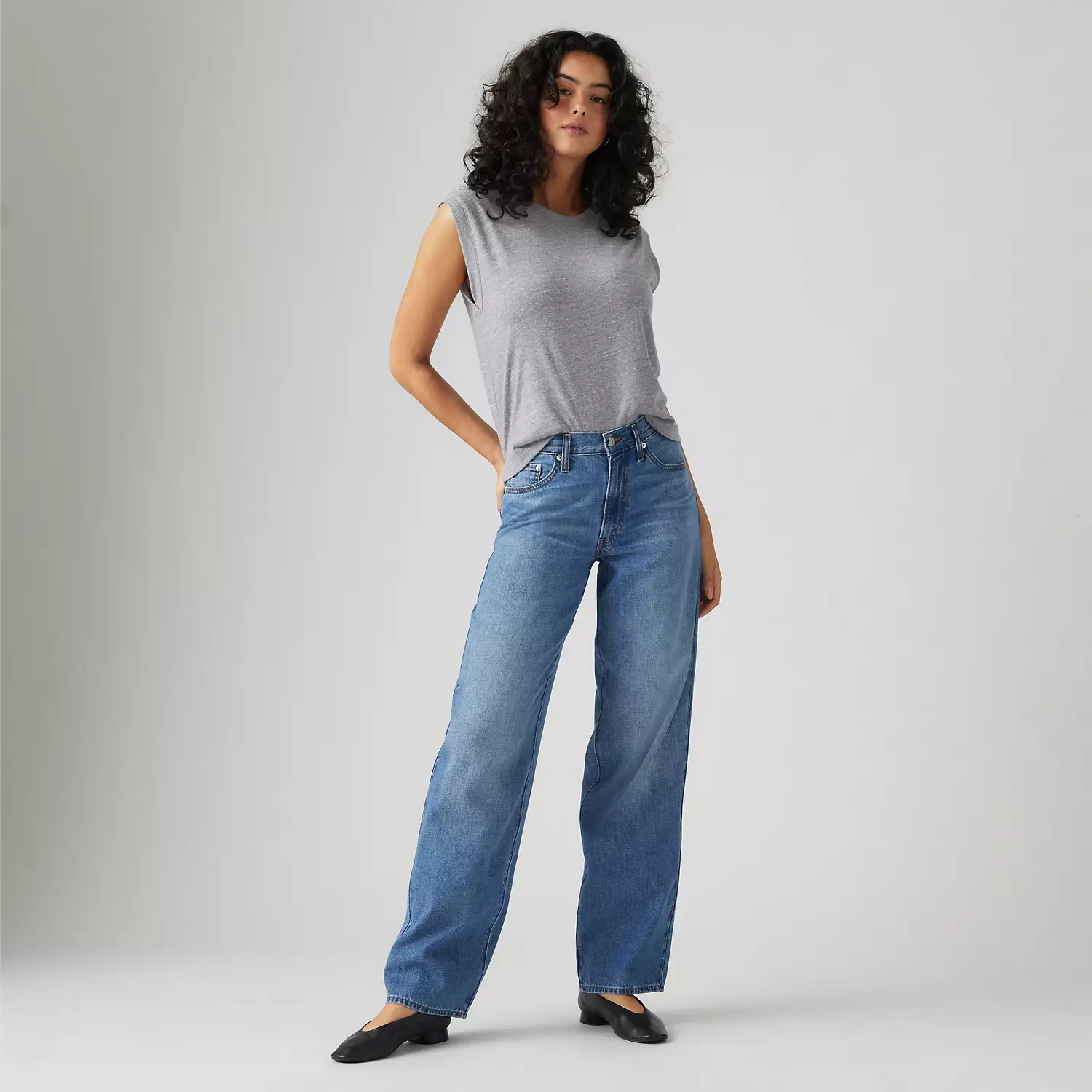 Легкие женские джинсы Baggy Dad Linen+ Denim Levi's, цвет Heavy Check - Medium Wash
Легкие женские джинсы Baggy Dad Linen+ Denim Levi's, цвет Heavy Check - Medium Wash