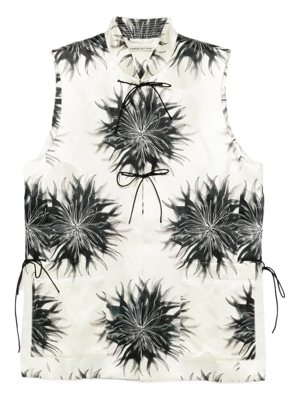 Блузка с цветочным принтом SAMUEL GUÌ YANG, нейтральный 
Блузка с цветочным принтом SAMUEL GUÌ YANG, нейтральный