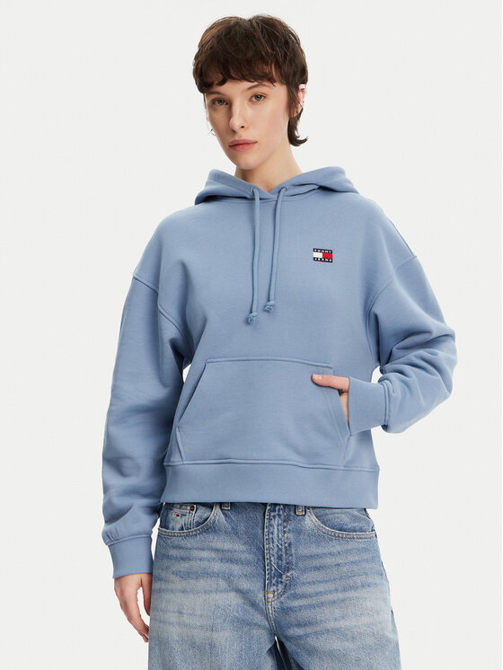 Толстовка свободного кроя Badge DW0DW19414 Tommy Jeans, синий 
Толстовка свободного кроя Badge DW0DW19414 Tommy Jeans, синий