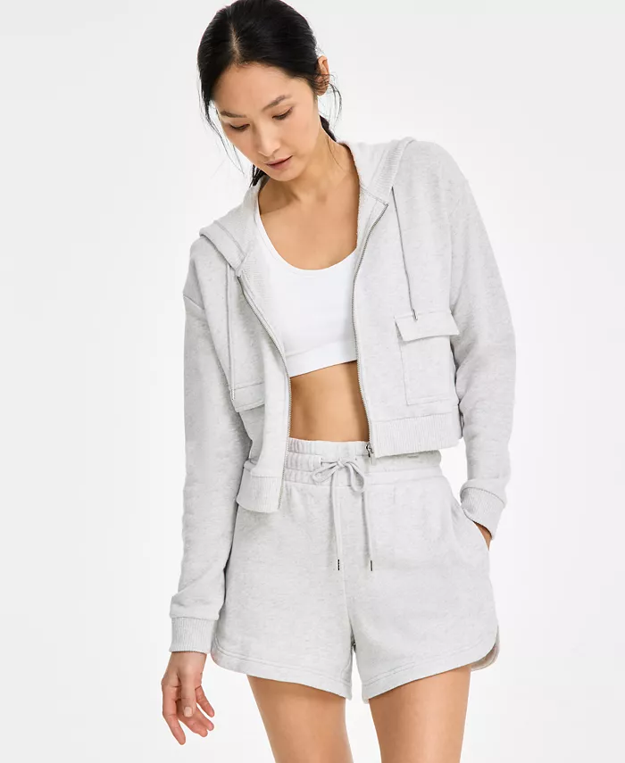 Женская укороченная худи на молнии ID Ideology, серебряный
Женская укороченная худи на молнии ID Ideology, серебряный