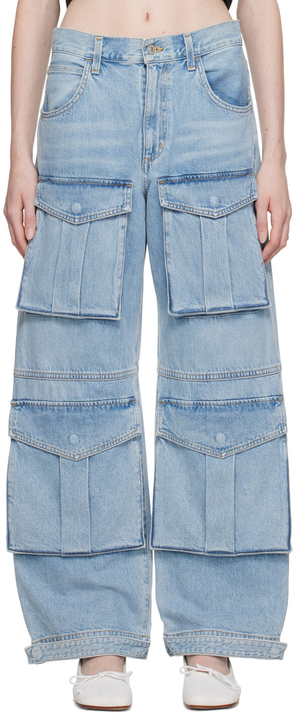 Джинсы AGOLDE цвета индиго из техекса
Джинсы AGOLDE цвета индиго из техекса