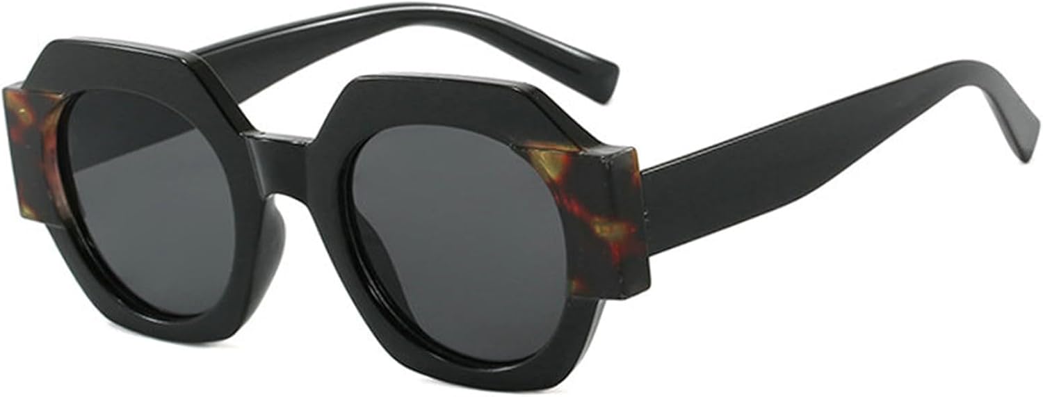 COTIA Круглые солнцезащитные очки для мужчин в стиле панк, двухцветные, с защитой от УФ-излучения UV400, ретро, многоугольные, квадратные, модные, элегантные солнцезащитные очки для женщин, Black
COTIA Круглые солнцезащитные очки для мужчин в стиле панк, двухцветные, с защитой от УФ-излучения UV400, ретро, многоугольные, квадратные, модные, элегантные солнцезащитные очки для женщин, Black