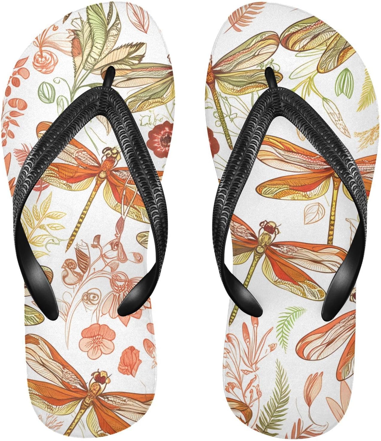 Шлепанцы для пляжа и душа с рисунком стрекозы и цветочных листьев, резинескользящие летние тапочки для женщин и мужчин Sinestour, оранжевый
Шлепанцы для пляжа и душа с рисунком стрекозы и цветочных листьев, резинескользящие летние тапочки для женщин и мужчин Sinestour, оранжевый