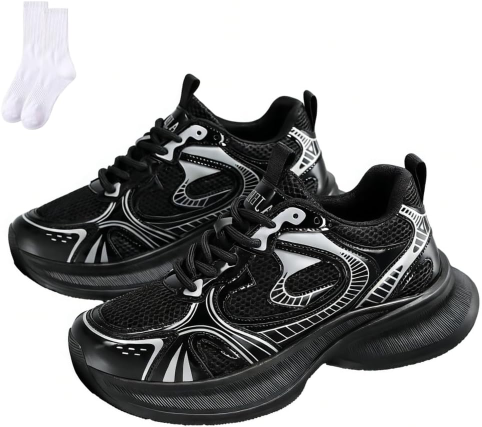 Мужские спортивные кроссовки с сеткой, легкие и дышащие, повседневные для ходьбы и бега, с нескользящей подошвой, комфортные для всех сезонов спортивные носки Mkwvidn, черный
Мужские спортивные кроссовки с сеткой, легкие и дышащие, повседневные для ходьбы и бега, с нескользящей подошвой, комфортные для всех сезонов спортивные носки Mkwvidn, черный